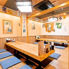 靴を脱いで、ゆったり寛げる掘りごたつ!最大42名様まで収容可能なので、各種ご宴会に◎ご宴会のご予約はお早めに!!