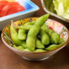 定番。塩枝豆