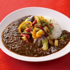 彩り野菜の ブラックキーマカレー (辛口)
