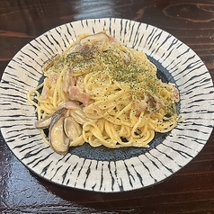 きのことベーコンクリームパスタ