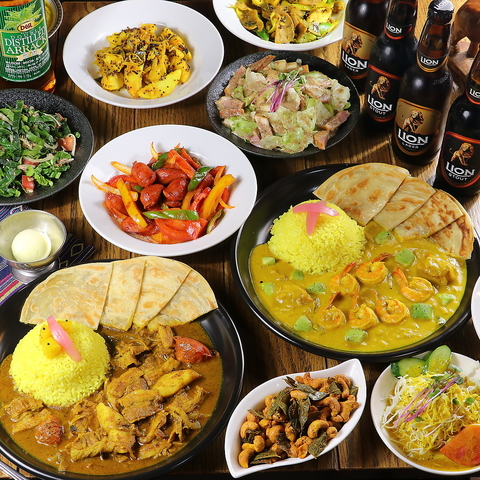 これぞイスルランカ！彩り豊かな本場スリランカ料理で、心も体もリフレッシュ。