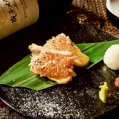 島根県産甘鯛の松笠炭炙り