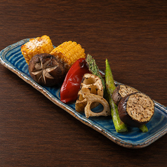 季節の焼き野菜3種