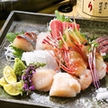 料理メニュー写真&nbsp;お造り盛り合わせ3種