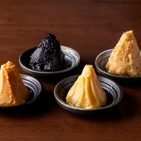 数種類の味噌から好みに合わせて選べるお味噌汁の定食！