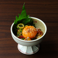 料理メニュー写真&nbsp;地鶏のピリ辛ユッケ