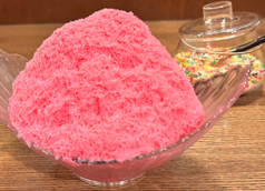 いちごミルクピンス(韓国かき氷)