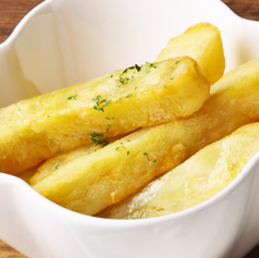 熱々サツマイモスティック-ハニーソース-/抹茶ブラウニーケーキ