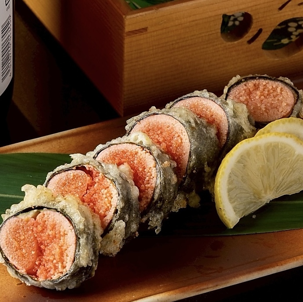 明太子の海苔巻き天ぷら