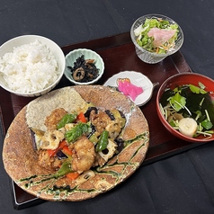 揚げ野菜とり唐定食