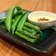 シャキ甘！アスパラ＆スナップ