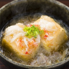 揚げ出し豆腐 蟹あんかけ 