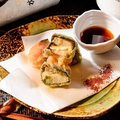 平貝のチーズ磯辺揚げ