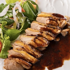 赤鶏のステーキ～熊本特製マー油ソース～