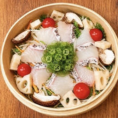 真鯛とゴロゴロ野菜の蒸籠蒸し