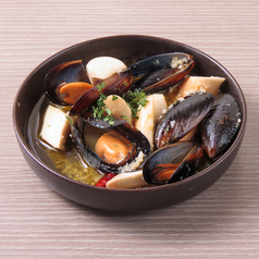 ムール貝とエリンギのバターガーリック