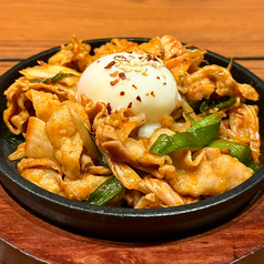 とろーり温玉のブタキムチ