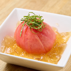 丸ごとトマトの出汁ジュレがけ