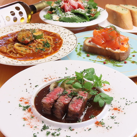 創作イタリアンが食べれるお店。上質で奥深い濃厚なソースと旬の食材をひと皿に。