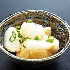 長いもとオクラのわさび醤油漬け