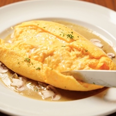 マッシュルームクリームオムライ