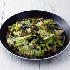 キャベツとケールのホットアンチョビサラダ