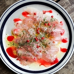 本日鮮魚のカルパッチョ (Today'sfresh fish carpaccio)