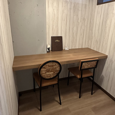 ※2名様のみ※ご利用可能です。カウンタータイプの個室です。