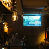 店内にはプロジェクターも完備！利用をご希望の方はお電話にてお気軽にご相談ください♪