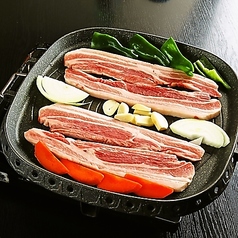 【定番メニュー】サムギョプサル(野菜セット)2人前(肉4枚)