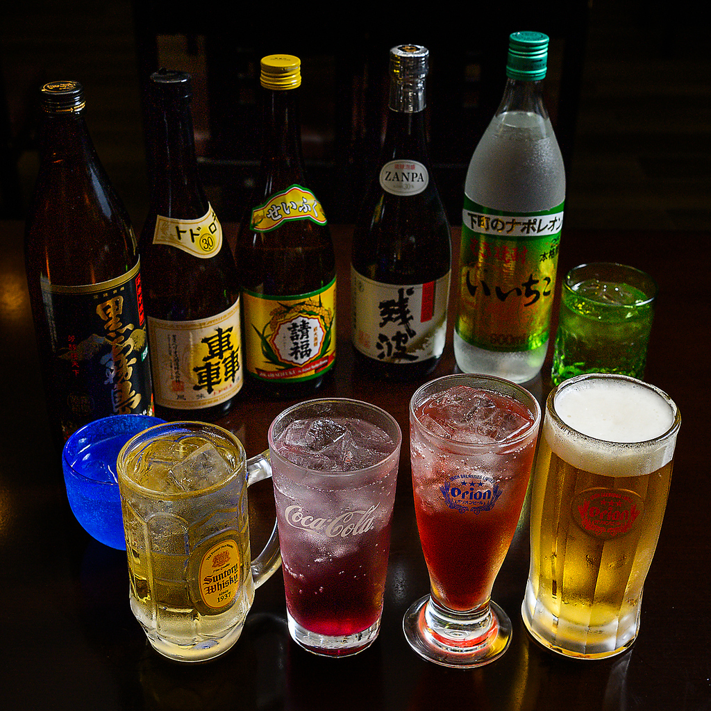 お酒ソフトドリンクなどドリンクも豊富！