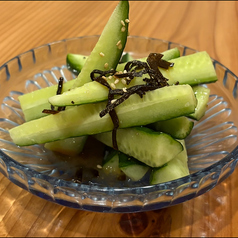 塩だれ昆布きゅうり/せせりポン酢