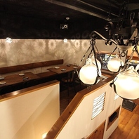 居心地の良さ、大人の雰囲気漂う落ち着く空間