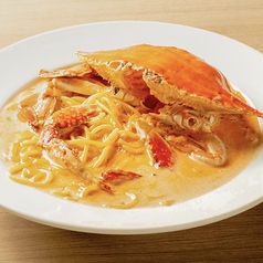 渡り蟹のトマトクリームスープスパゲティ