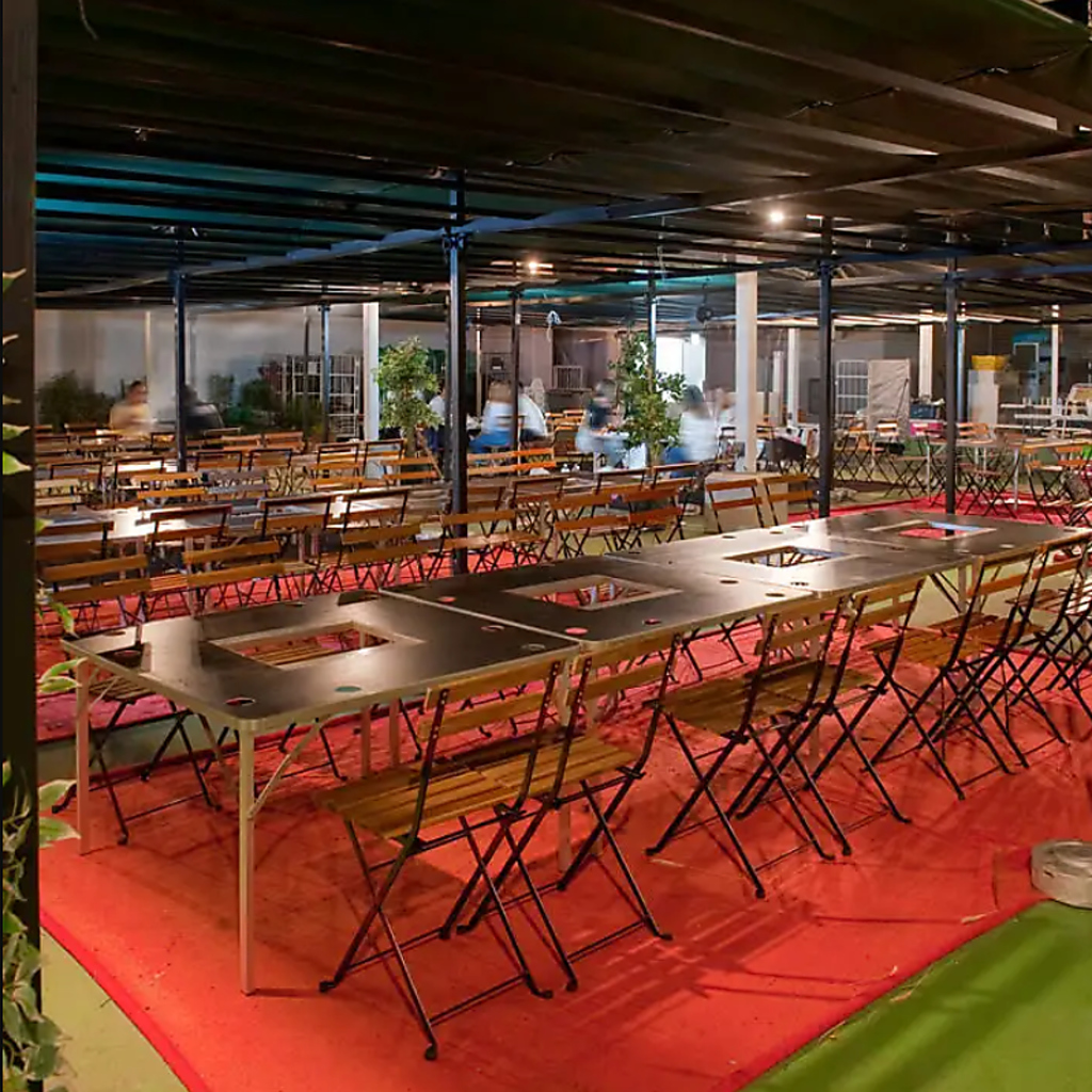 宴会利用は1グループ様最大120名様までご利用が可能★テント完備で雨天でもご利用可能◎