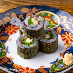 鯵の薬味巻き