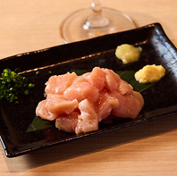 【鶏刺し】冠地鶏の刺身有！鮮度抜群でお届けします！