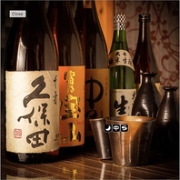 創作和食にぴったりな日本酒も各地からご用意◎