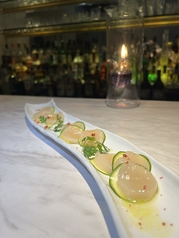 【冷菜】ホタテとズッキーニのカルパッチョ