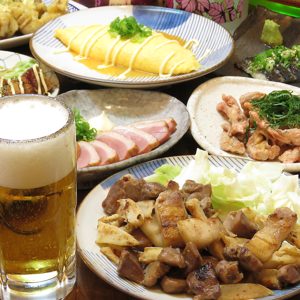 3時間飲み放題付きコース3800円☆ガッツリ食べたい方におすすめ★