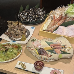 鶏と夜のコース写真