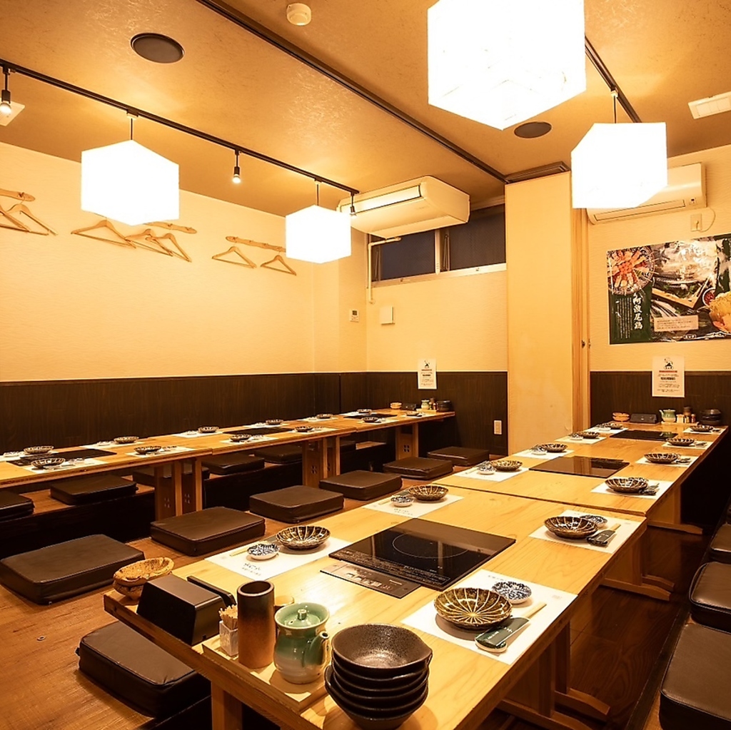 貸切宴会も大歓迎♪和の趣き溢れる店内は最大24名様迄ご利用頂けます♪詳細は店舗までお問合せ下さい