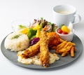 料理メニュー写真&nbsp;有頭エビのエビフライプレート