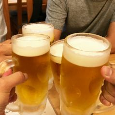 単品飲み放題充実♪当日注文OK♪3時間もあり♪