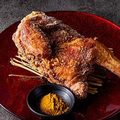 豪快!若鶏半身揚げ~和風カレー仕立て~