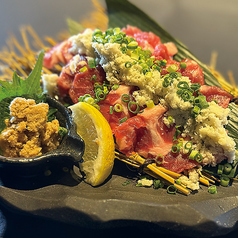 ラム肩ロースの炙り 山わさび醤油