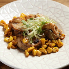 帆立とコーンのバター焼き