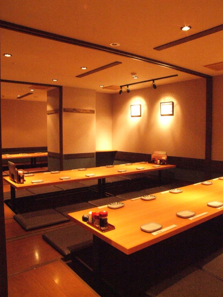 宴会は掘りごたつの個室で！最大40名までＯＫ♪人数に応じて個室をご用意！