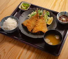 アジフライ定食