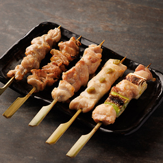 炭火焼き鳥5種盛り